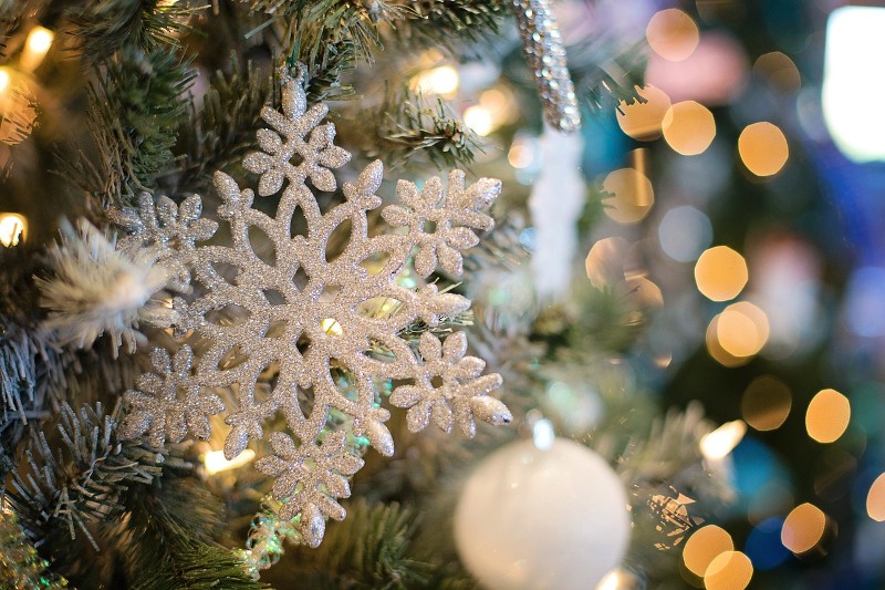 Snowflake, Ornaments, Christmas tree decoration